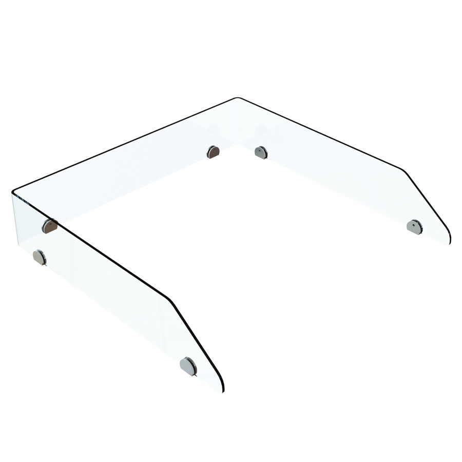 Bord haut pour table à langer en plastique moulé - 80 cm